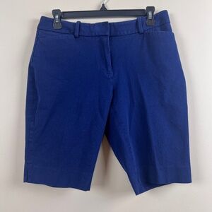 White House Black Market Blue Bermuda Shorts Woman’s Stretch Size 6